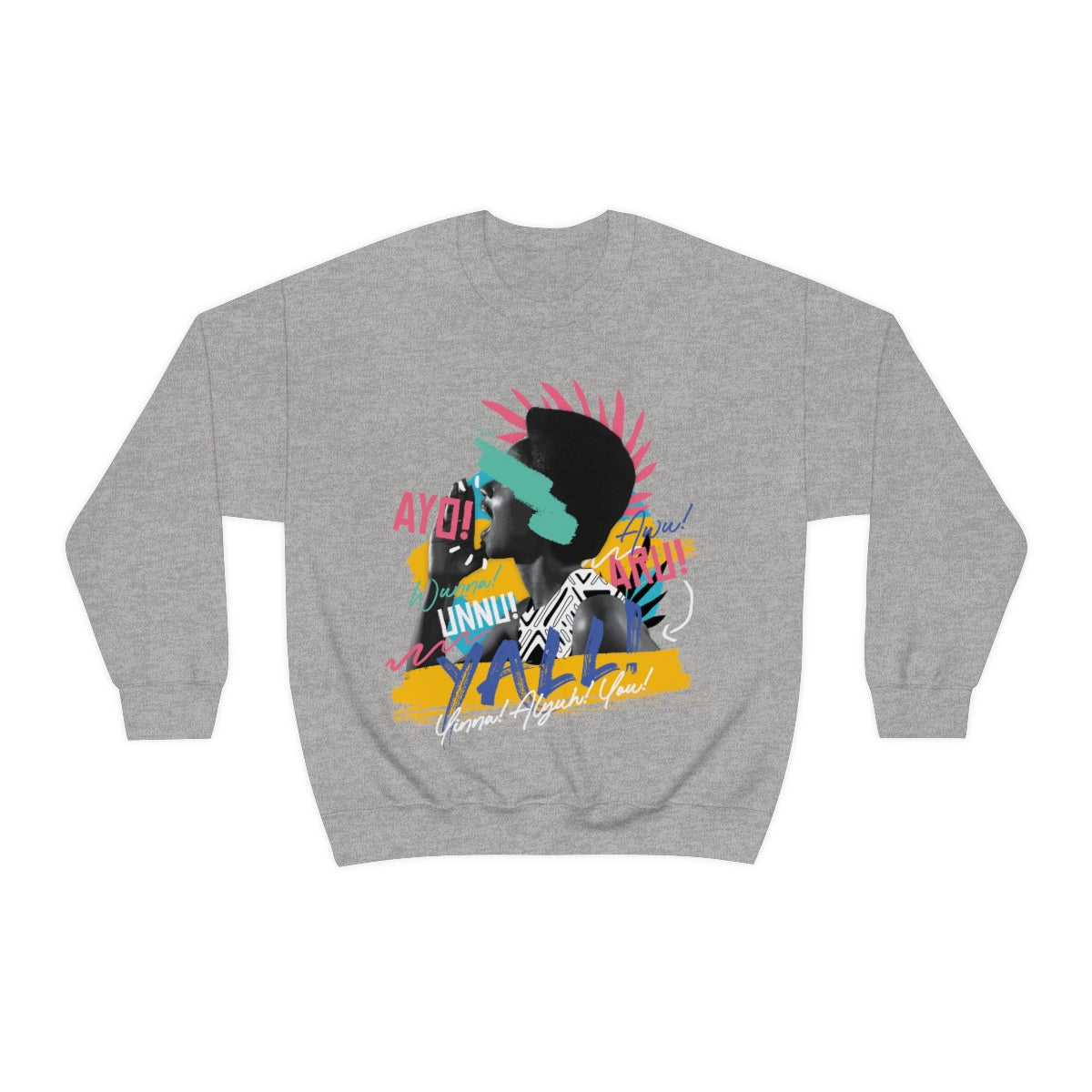 Caribbean Talks "Y'ALL" Crewneck Sweatshirt