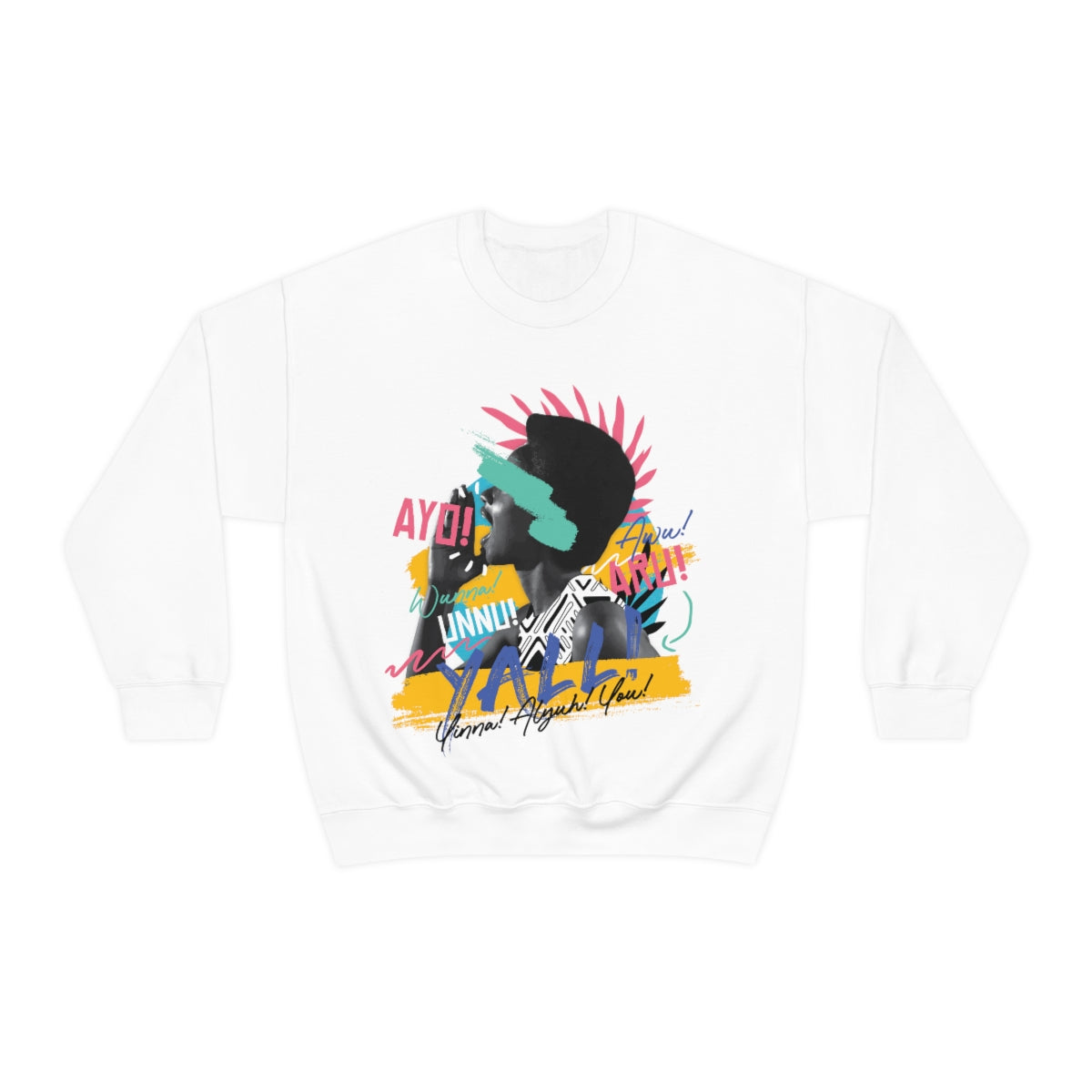 Caribbean Talks "Y'ALL" Crewneck Sweatshirt