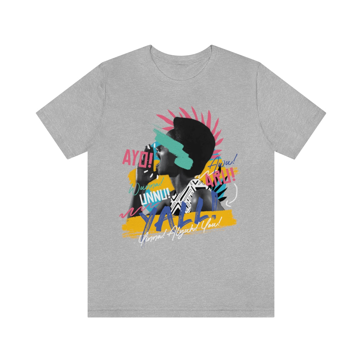 Caribbean Talks "Y'ALL" Tee- 1 sided