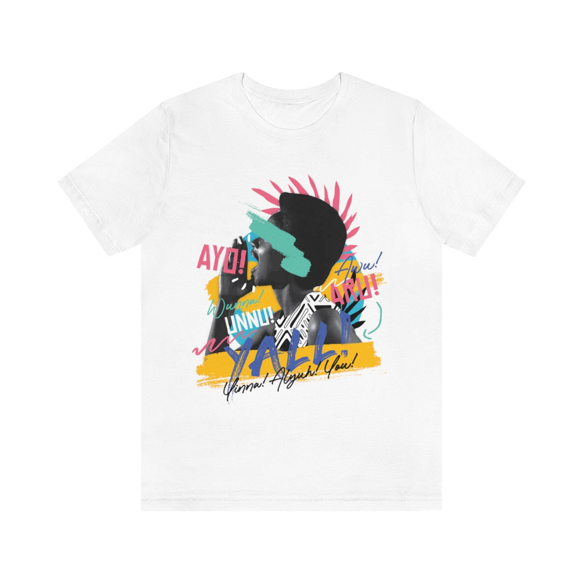 Caribbean Talks "Y'ALL" Tee- 1 sided