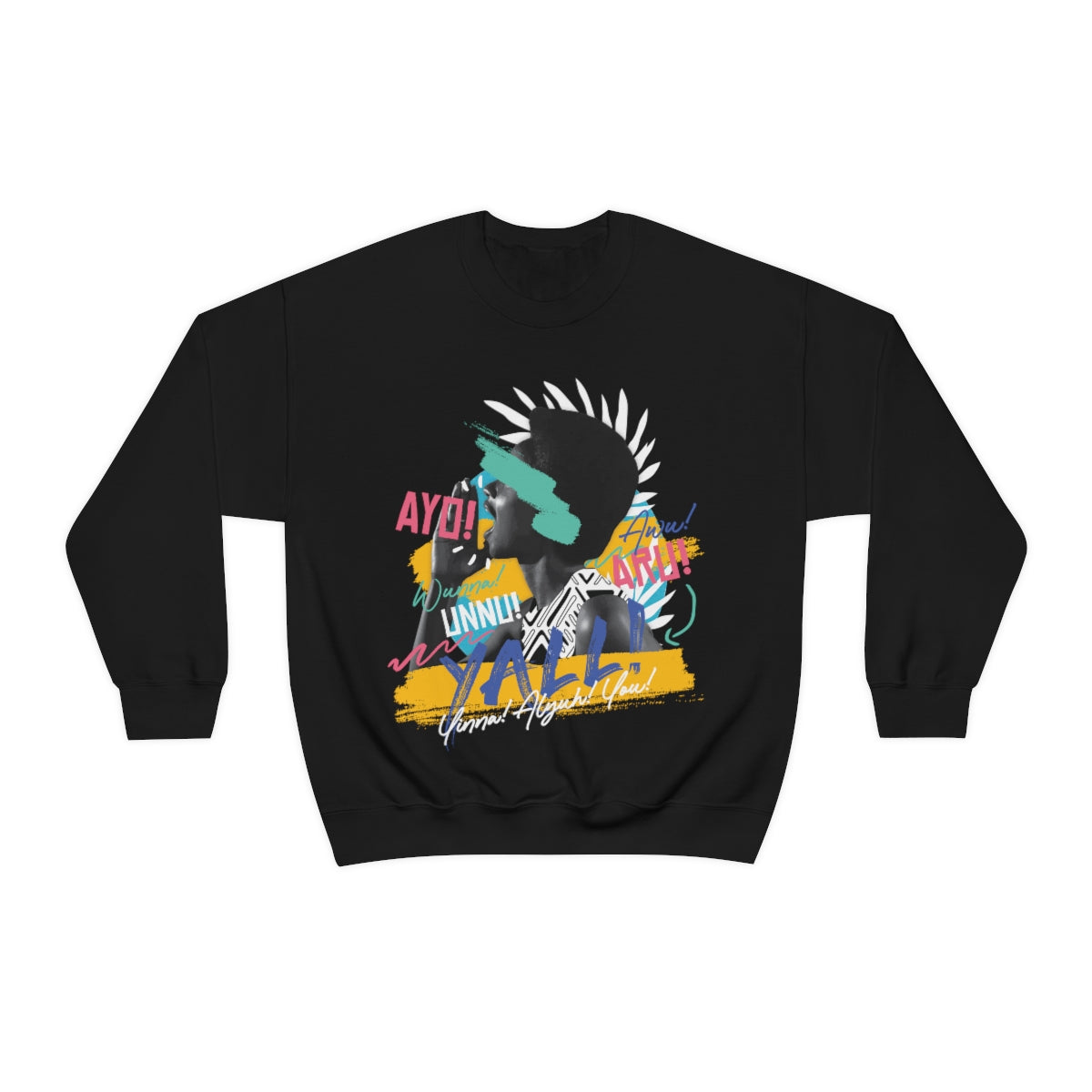 Caribbean Talks "Y'ALL" Crewneck Sweatshirt